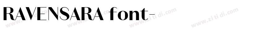 RAVENSARA font字体转换